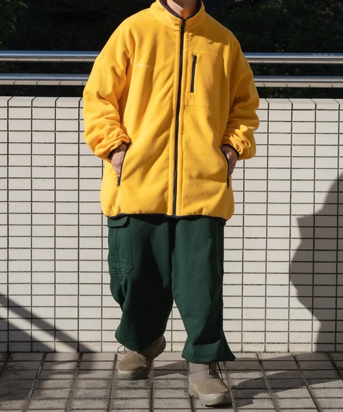 Perushu(ペルーシュ)の「オーバーサイズフリースブルゾン(ブルゾン・メンズ・サックスブルー/イエロー/オレンジ/グリーン・MEDIUM/LARGE)」の19枚目の写真