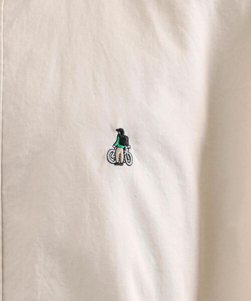 coen（コーエン）の「ワンポイント刺繍チノツイルシャツ（シャツ/ブラウス・メンズ・ナチュラル/オリーブ/ホワイト/ブラック・MEDIUM/X-LARGE/SMALL/LARGE）」の9枚目の写真