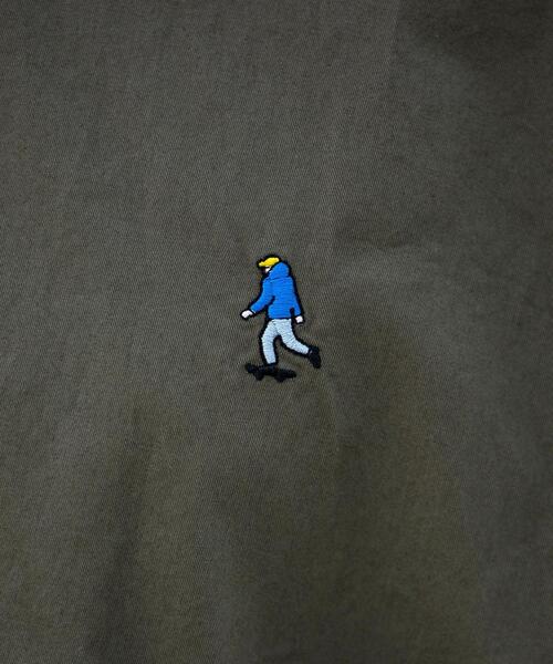 coen（コーエン）の「ワンポイント刺繍チノツイルシャツ（シャツ/ブラウス・メンズ・ナチュラル/オリーブ/ホワイト/ブラック・MEDIUM/X-LARGE/SMALL/LARGE）」の10枚目の写真