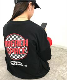 INGNI | Backチェッカーサークルロゴスウェット／チュニックトップス(Tシャツ/カットソー)
