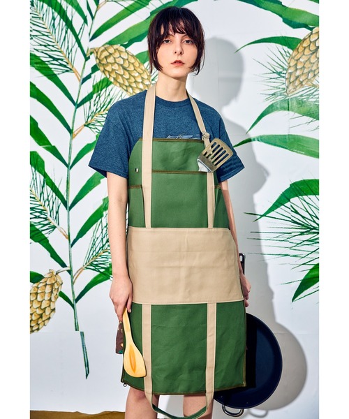 AlexanderLeeChang(アレキサンダーリーチャン)の「AlexanderLeeChang アレキサンダーリーチャン / APRON TOTE 22 2WAYエプロントートバッグ / AC052205(トートバッグ・メンズ・チャコール/オリーブ/ナチュラル・FREE)」の3枚目の写真