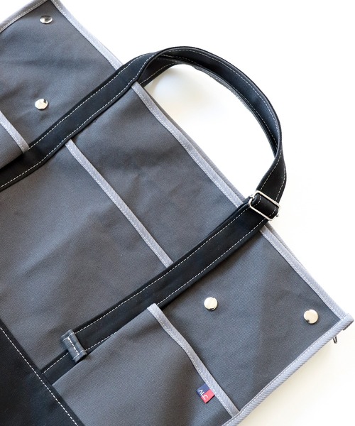 AlexanderLeeChang(アレキサンダーリーチャン)の「AlexanderLeeChang アレキサンダーリーチャン / APRON TOTE 22 2WAYエプロントートバッグ / AC052205(トートバッグ・メンズ・チャコール/オリーブ/ナチュラル・FREE)」の19枚目の写真