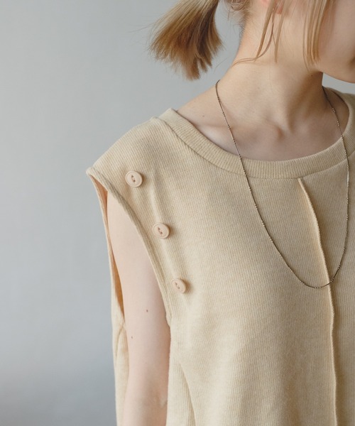 Kastane（カスタネ）の「【マルチウェイ】スリットボレロSET（カーディガン/ボレロ・レディース・アイボリー/グリーン/チャコールグレー・FREE）」の5枚目の写真