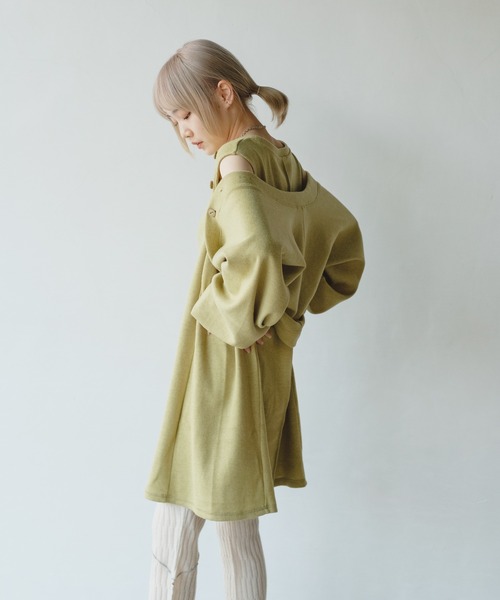 Kastane（カスタネ）の「【マルチウェイ】スリットボレロSET（カーディガン/ボレロ・レディース・アイボリー/グリーン/チャコールグレー・FREE）」の11枚目の写真