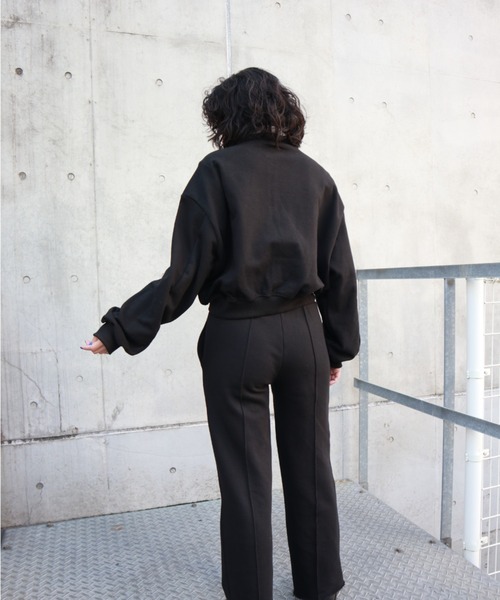 FIG&VIPER（フィグアンドバイパー）の「ショートZIPTOP（ポロシャツ・レディース・ベージュ/ブラック/グレー・FREE）」の17枚目の写真