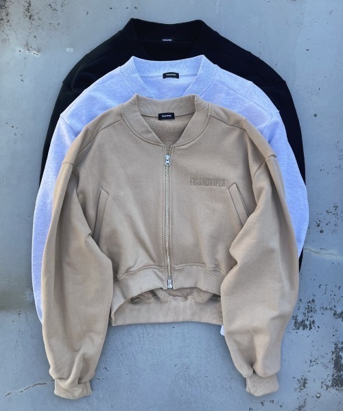 FIG&VIPER（フィグアンドバイパー）の「ショートZIPTOP（ポロシャツ・レディース・ベージュ/ブラック/グレー・FREE）」の9枚目の写真