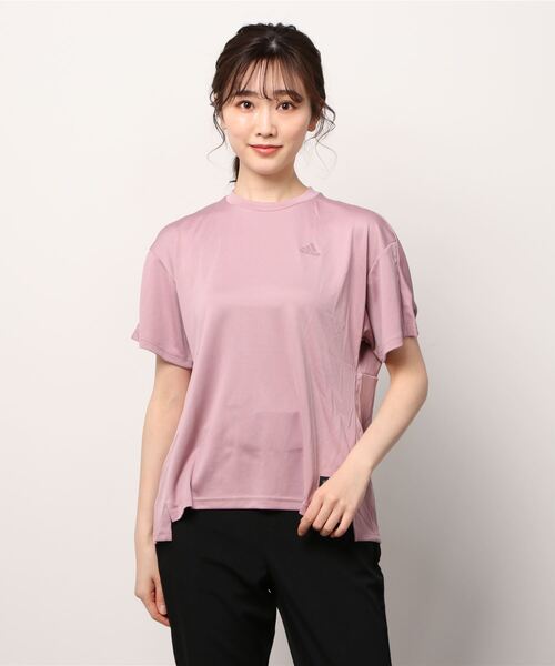 adidas(アディダス)の「【別注】アディダス adidas ID2.0 タック Tシャツ 限定コラボ(Tシャツ/カットソー・レディース・クリーム/ブラック/スモークピンク/ホワイト・L/M/S/XL)」の4枚目の写真