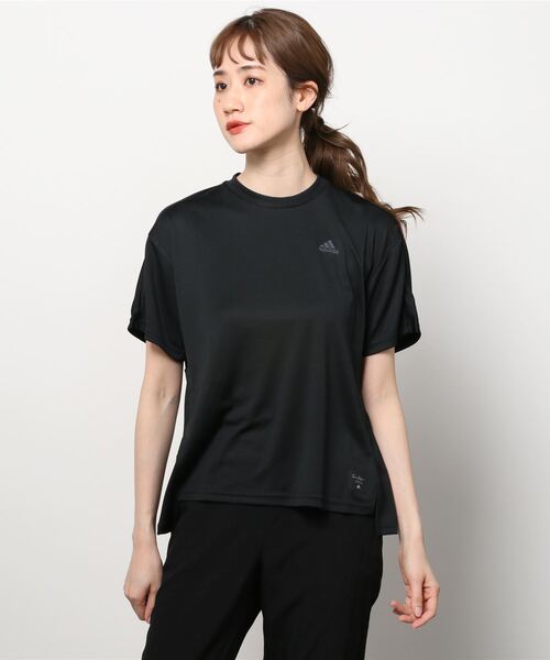 adidas(アディダス)の「【別注】アディダス adidas ID2.0 タック Tシャツ 限定コラボ(Tシャツ/カットソー・レディース・クリーム/ブラック/スモークピンク/ホワイト・L/M/S/XL)」の3枚目の写真