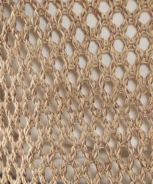 SHENERY(シーナリー)の「ローゲージ透かし編みニットワンピース(ワンピース・レディース・イエロー/ベージュ・FREE)」の18枚目の写真