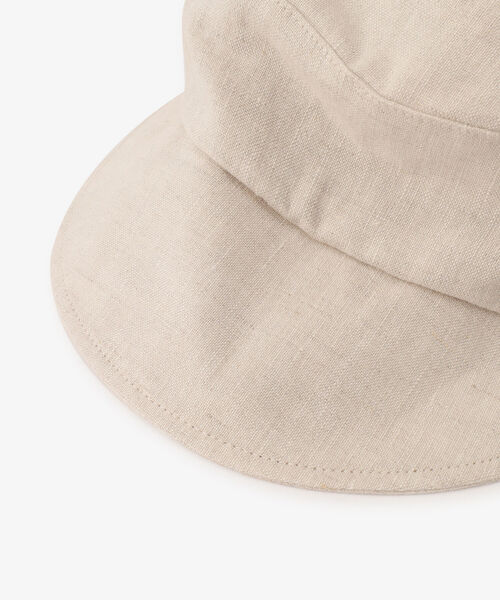 Afternoon Tea（アフタヌーンティー）の「リネン切替UVキャスケット（キャスケット・レディース・ベージュ/オレンジ/アイボリー・ONE SIZE）」の7枚目の写真