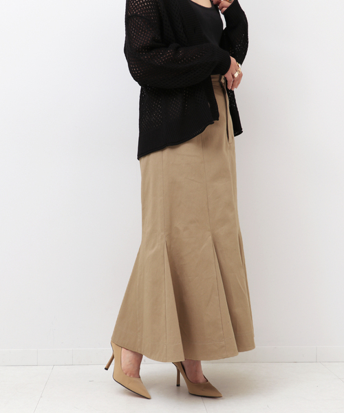 Simplicite(サンプリシテ)の「マーメイドステッチスカート(スカート・レディース・ベージュ/ネイビー/ブルー・FREE)」の1枚目の写真