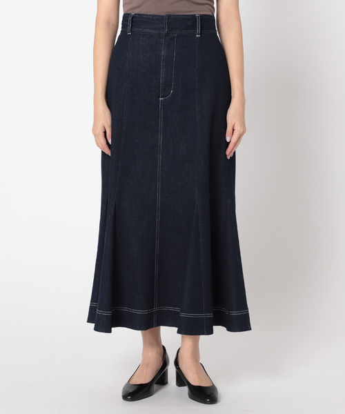 Simplicite(サンプリシテ)の「マーメイドステッチスカート(スカート・レディース・ベージュ/ネイビー/ブルー・FREE)」の16枚目の写真