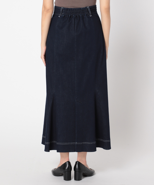 Simplicite(サンプリシテ)の「マーメイドステッチスカート(スカート・レディース・ベージュ/ネイビー/ブルー・FREE)」の18枚目の写真