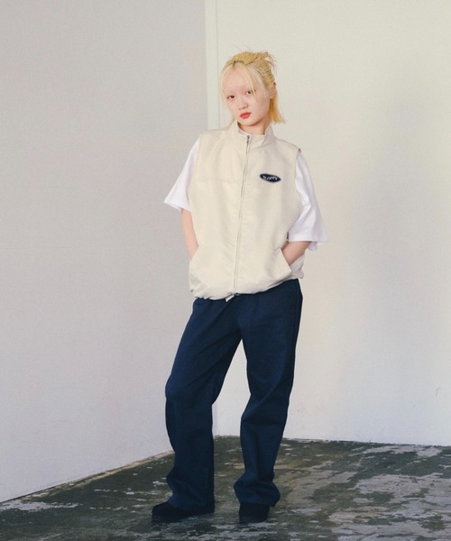 WHO'S WHO gallery（フーズフーギャラリー）の「【SLOPPY/スロッピー】ハイネックベスト（ベスト・レディース・ブラック/パープル/ネイビー/グリーン/アイボリー・FREE）」の18枚目の写真