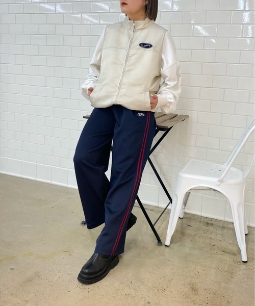 WHO'S WHO gallery（フーズフーギャラリー）の「【SLOPPY/スロッピー】ハイネックベスト（ベスト・レディース・ブラック/パープル/ネイビー/グリーン/アイボリー・FREE）」の20枚目の写真