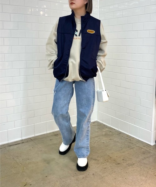 WHO'S WHO gallery（フーズフーギャラリー）の「【SLOPPY/スロッピー】ハイネックベスト（ベスト・レディース・ブラック/パープル/ネイビー/グリーン/アイボリー・FREE）」の17枚目の写真