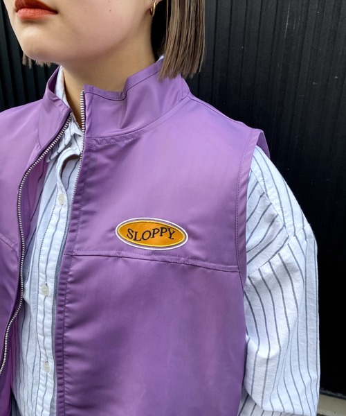 WHO'S WHO gallery（フーズフーギャラリー）の「【SLOPPY/スロッピー】ハイネックベスト（ベスト・レディース・ブラック/パープル/ネイビー/グリーン/アイボリー・FREE）」の13枚目の写真