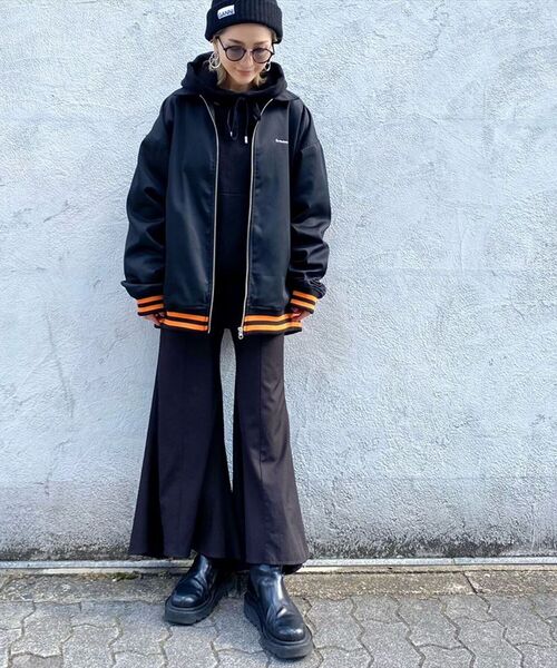 DANKE SCHON（ダンケシェーン）の「DankeSchon/ダンケシェーン/TCジャケット（ブルゾン・メンズ・ブラック/グリーン・FREE）」の20枚目の写真