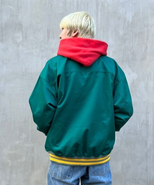 DANKE SCHON（ダンケシェーン）の「DankeSchon/ダンケシェーン/TCジャケット（ブルゾン・メンズ・ブラック/グリーン・FREE）」の8枚目の写真