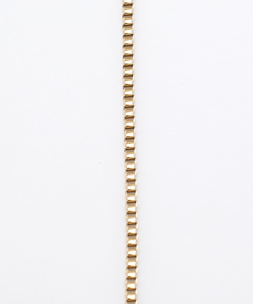 9ban（キューバン）の「【9ban】キューバン/Box chain bracelet（ブレスレット・レディース・ゴールド・FREE）」の5枚目の写真