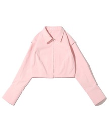 atmos pink | atmos pink ショート丈 フロントファスナーシャツ(シャツ/ブラウス)
