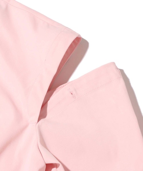 atmos pink(アトモスピンク)の「atmos pink ショート丈 フロントファスナーシャツ(シャツ/ブラウス・レディース・ホワイト/ピンク/サックスブルー・S/M)」の7枚目の写真