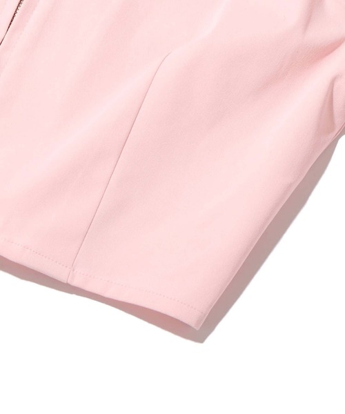 atmos pink(アトモスピンク)の「atmos pink ショート丈 フロントファスナーシャツ(シャツ/ブラウス・レディース・ホワイト/ピンク/サックスブルー・S/M)」の8枚目の写真