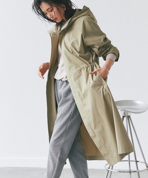 RIVE DROITE（リヴドロワ）の「機能的で着まわしやすい/ライトモッズコート（モッズコート・レディース・ライトベージュ/カーキ/ネイビー・FREE）」の5枚目の写真
