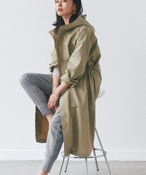 RIVE DROITE（リヴドロワ）の「機能的で着まわしやすい/ライトモッズコート（モッズコート・レディース・ライトベージュ/カーキ/ネイビー・FREE）」の13枚目の写真