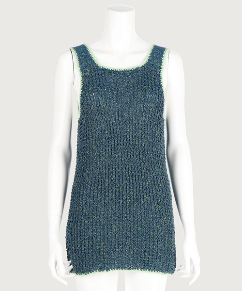 G.V.G.V.(ジーヴィージーヴィー)の「MIXED YARN TUNIC(ニット/セーター・レディース・パープル/グリーン・ONE SIZE)」の7枚目の写真