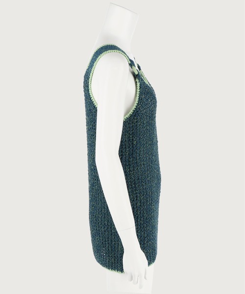 G.V.G.V.(ジーヴィージーヴィー)の「MIXED YARN TUNIC(ニット/セーター・レディース・パープル/グリーン・ONE SIZE)」の4枚目の写真