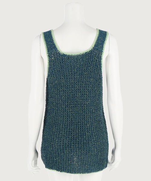 G.V.G.V.(ジーヴィージーヴィー)の「MIXED YARN TUNIC(ニット/セーター・レディース・パープル/グリーン・ONE SIZE)」の5枚目の写真