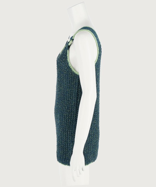 G.V.G.V.(ジーヴィージーヴィー)の「MIXED YARN TUNIC(ニット/セーター・レディース・パープル/グリーン・ONE SIZE)」の6枚目の写真