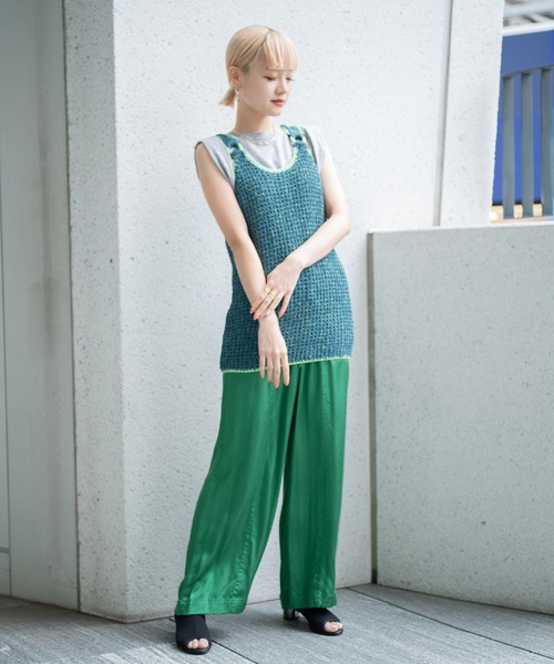 G.V.G.V.(ジーヴィージーヴィー)の「MIXED YARN TUNIC(ニット/セーター・レディース・パープル/グリーン・ONE SIZE)」の18枚目の写真