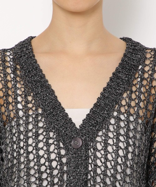 PAGEBOY（ページボーイ）の「MIXメッシュショートカーディガン（カーディガン/ボレロ・レディース・ブラック/オフホワイト/コーラル・FREE）」の15枚目の写真