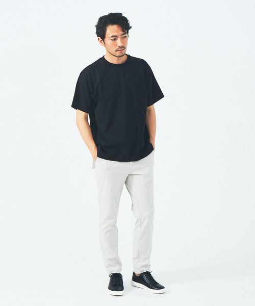 ABAHOUSE GRAY(アバハウスグレイ)の「【8.0oz】リラックス 半袖 Tシャツ(Tシャツ/カットソー・メンズ・ホワイト/グレイッシュベージュ/モカ/ブラック/ネイビー/グレー/グリーン・46/48)」の14枚目の写真