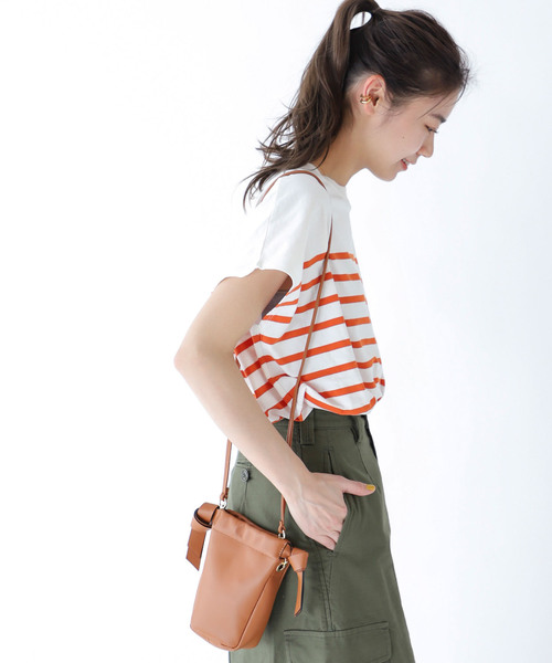 JOURNAL STANDARD relume(ジャーナルスタンダード レリューム)の「USAコットンパネルボーダーフレンチ(Tシャツ/カットソー・レディース・ブラック/オレンジ/ブルー・FREE)」の17枚目の写真