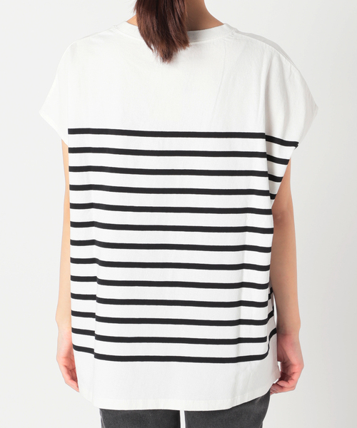JOURNAL STANDARD relume(ジャーナルスタンダード レリューム)の「USAコットンパネルボーダーフレンチ(Tシャツ/カットソー・レディース・ブラック/オレンジ/ブルー・FREE)」の13枚目の写真