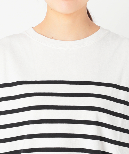 JOURNAL STANDARD relume(ジャーナルスタンダード レリューム)の「USAコットンパネルボーダーフレンチ(Tシャツ/カットソー・レディース・ブラック/オレンジ/ブルー・FREE)」の12枚目の写真