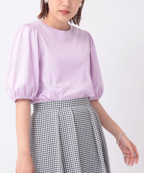 NOLLEY’S(ノーリーズ)の「液アン加工5分袖プルオーバーカットソー(Tシャツ/カットソー・レディース・チャコールグレー/ネイビー/オフホワイト/ライトグリーン/ラベンダー/ロイヤルブルー/ホワイト系5/ブラック系その他3・38)」の8枚目の写真