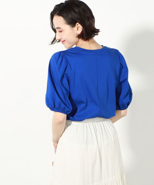 NOLLEY’S(ノーリーズ)の「液アン加工5分袖プルオーバーカットソー(Tシャツ/カットソー・レディース・チャコールグレー/ネイビー/オフホワイト/ライトグリーン/ラベンダー/ロイヤルブルー/ホワイト系5/ブラック系その他3・38)」の17枚目の写真