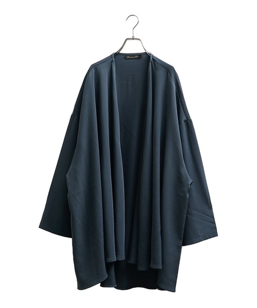 MinoriTY(マイノリティ)の「【MinoriTY】ロングカーデ ビッグシルエット オーバーサイズ とろみ素材 ボタンレス カーディガン ガウン 秋服(カーディガン/ボレロ・メンズ・ベージュ/ブルー/グレー/ブラック・M/L)」の14枚目の写真