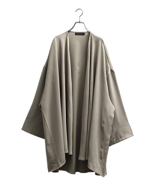 MinoriTY(マイノリティ)の「【MinoriTY】ロングカーデ ビッグシルエット オーバーサイズ とろみ素材 ボタンレス カーディガン ガウン 秋服(カーディガン/ボレロ・メンズ・ベージュ/ブルー/グレー/ブラック・M/L)」の16枚目の写真