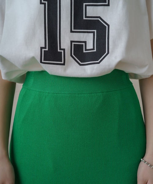 LOUNGEDRESS（ラウンジドレス）の「ニットスカート（スカート・レディース・グリーン/ブラック/レッド/ブラウン・FREE）」の9枚目の写真