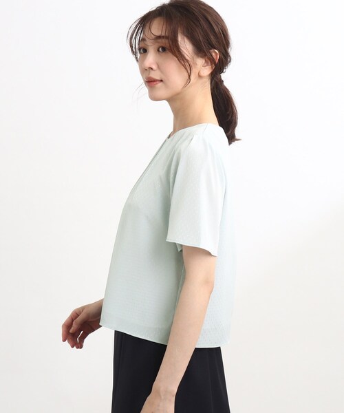 Reflect リフレクト 24SS 洗える ドット柄ヨウリュウブラウス Reflect（リフレクト）の「◇【洗える】ドット柄ヨウリュウ
