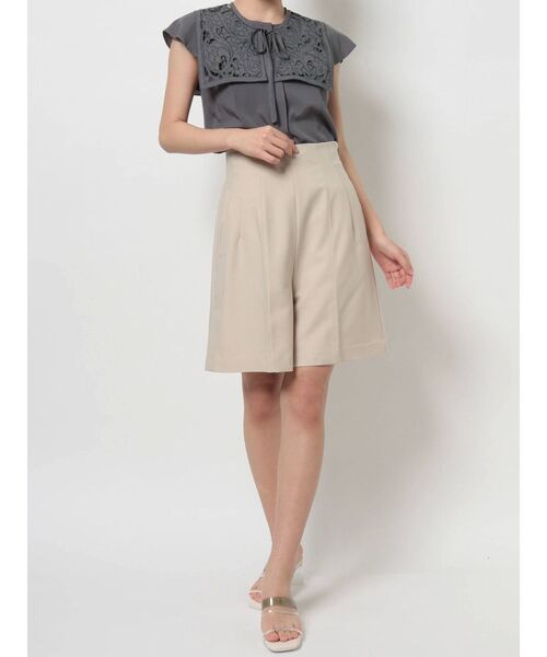 MERCURYDUO（マーキュリーデュオ）の「ハイウエストショートパンツ（その他パンツ・レディース・アイボリー/ダークブラウン/ミント・FREE）」の21枚目の写真