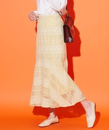 JETSET SOLO PLUS （ジェットセットソロプラス）の「ジャガードチェック マーメイドスカート（スカート）」