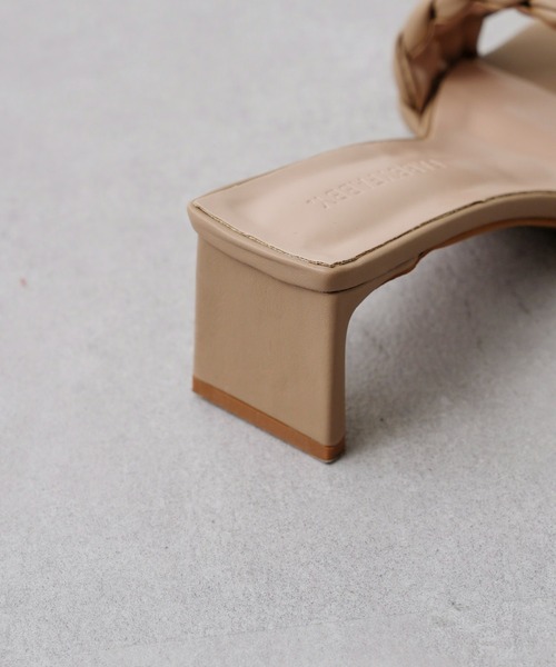 Chez toi（シェトワ）の「編み込みヒールサンダル（サンダル・レディース・ブラック/ベージュ/オフホワイト・S/M/L）」の14枚目の写真