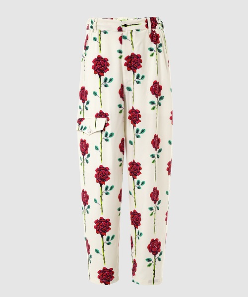 SASQUATCHfabrix.(サスクワァッチファブリックス)の「ROSE BALLOON CARGO PANTS(カーゴパンツ・メンズ・ホワイト/ブラック・L)」の1枚目の写真