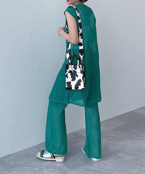 PAGEBOY（ページボーイ）の「メッシュイージーパンツ（その他パンツ・レディース・ブラック/オフホワイト/ターコイズブルー・FREE）」の21枚目の写真